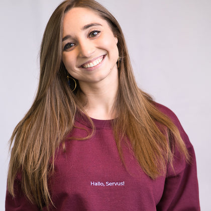 "Hallo, Servus!" Minimalist Sweatshirt Unisex