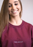 "Hallo, Servus!" Minimalist Sweatshirt Unisex