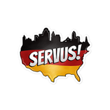 "Servus" German Flag Sticker