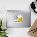 "Oans, zwoa, drei g'suffa!" Sticker