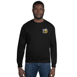 "Oans, zwoa, drei g'suffa!" Unisex Sweatshirt Embroidered