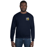 "Oans, zwoa, drei g'suffa!" Unisex Sweatshirt Embroidered