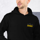 Yellow "Servus" Unisex Hoodie Embroidered